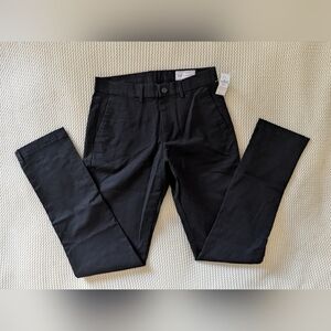 NWT GAP 29x34 Athletic Taper Chinos, Black, 98% Cotton